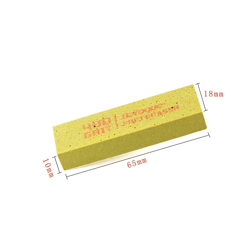 3pcs Fret Erasers Abrasive Rubber Blocks Guitar Fret Polishing Rubbers Set 180/400/1000 Grit 3pcs