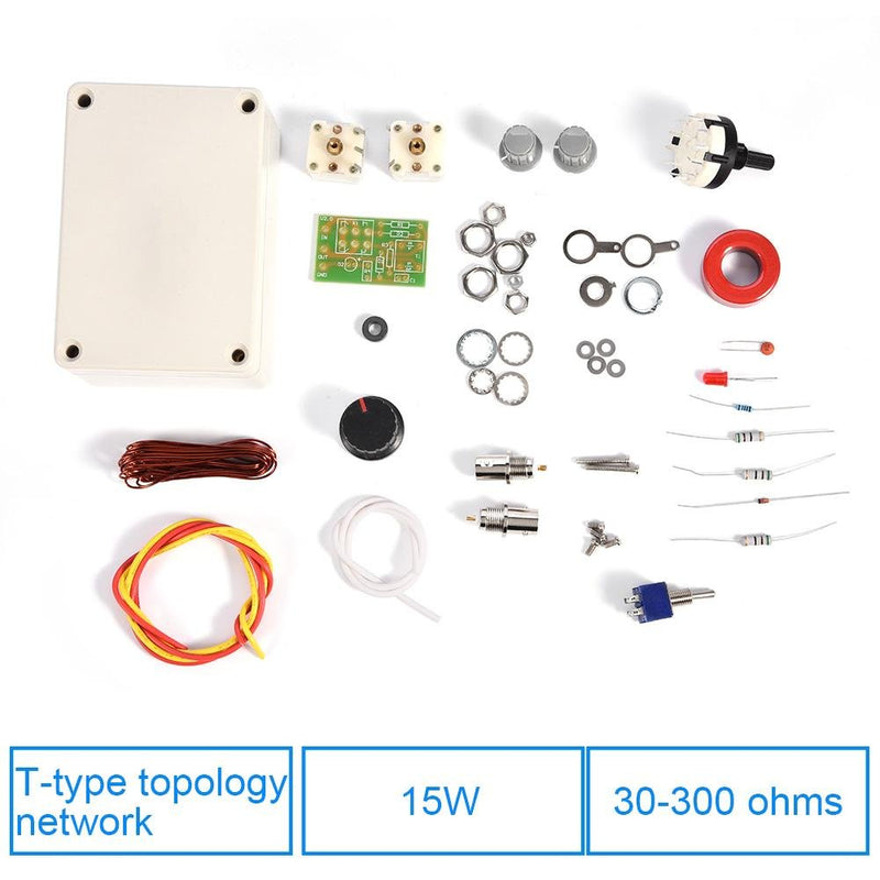 HF Transceiver Kit Manual Antenna Tuner Tune DIY Precision Kit 1-30 Mhz for HAM Radio QRP DIY Kit
