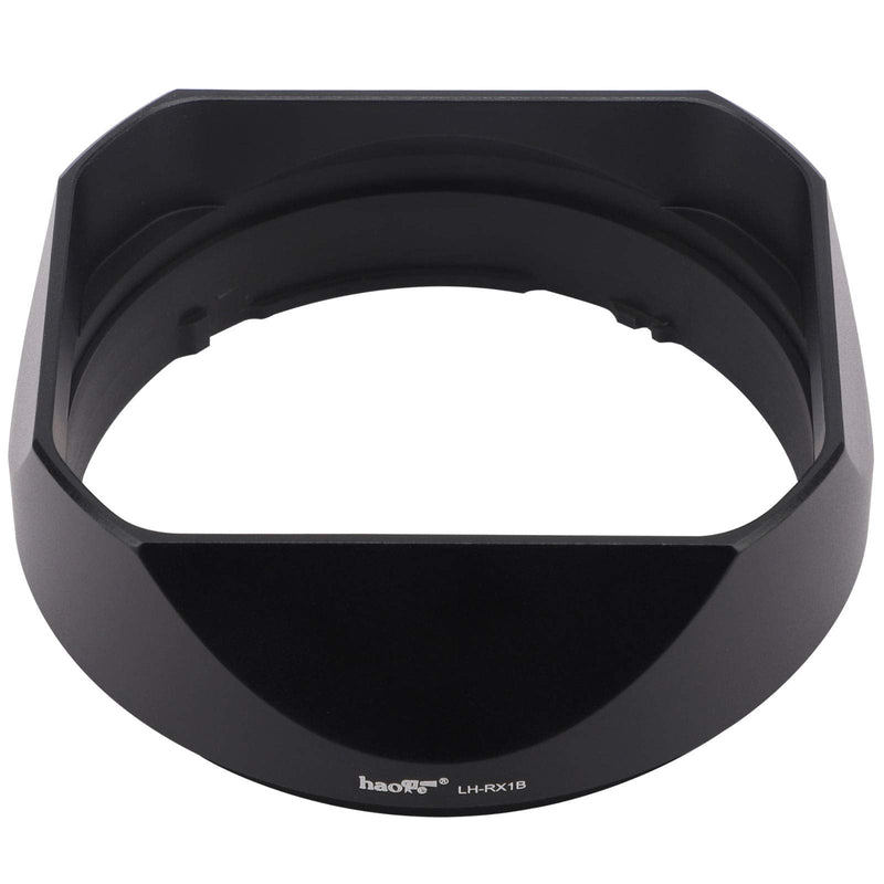 Haoge LH-RX1B Square Metal Bayonet Lens Hood Shade for Sony RX1 RX1R RX1RII rx1m2 and FE 35MM F2.8 55MM/F1.8 E Mount Lens