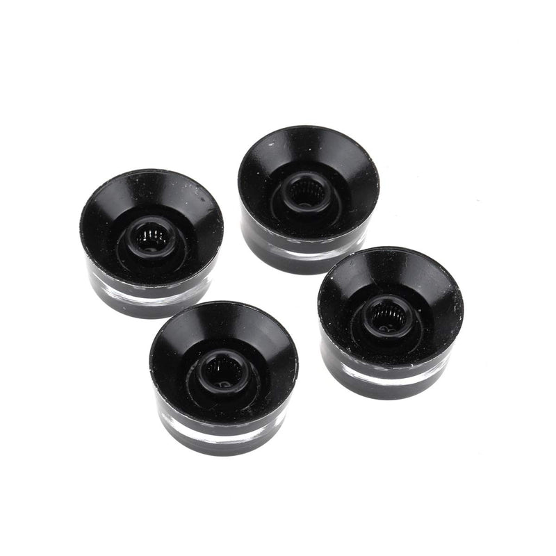 Musiclily Pro Imperial Inch Size Control Speed Knobs Compatible with USA Made Les Paul SG Style Electric Guitar, Black (Set of 4)