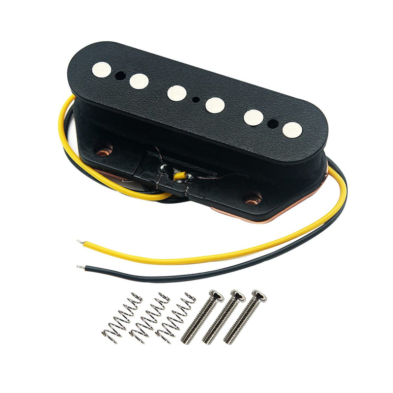 FLEOR Tele Pickups Alnico 5 Black Tele Bridge Pickup Fit Fender Telecaster Bridge Pickup Part