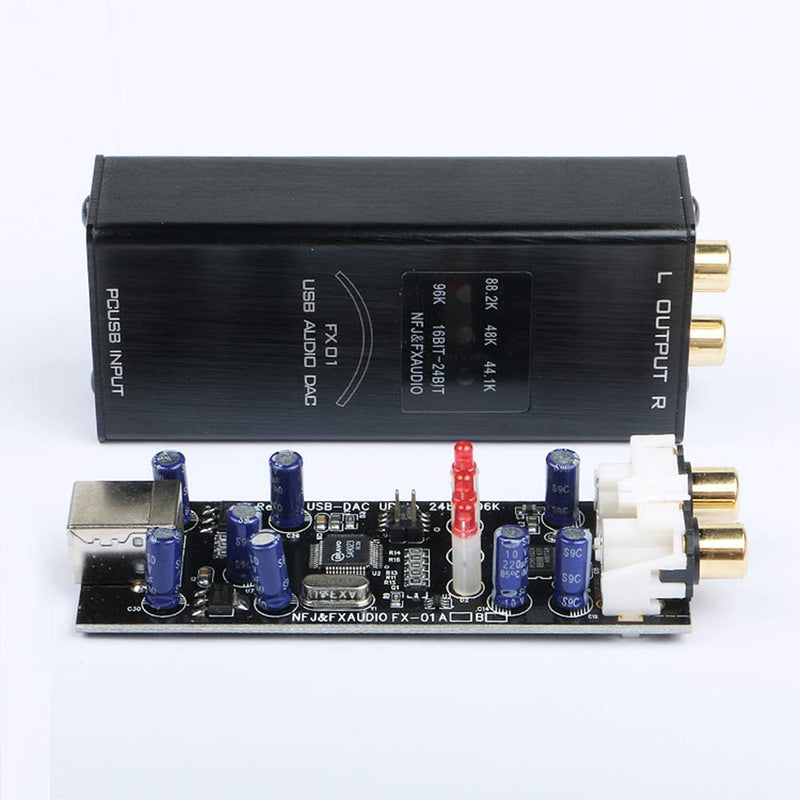 [AUSTRALIA] - ICQUANZX USB External Stereo Sound Card Audio Adapter,Audio Decoder DAC SA9023+PCM5102 Sampling Rate Display Mini USB DAC External Sound Card HiFi Digital to Analog Converter, Suitable for Windows 