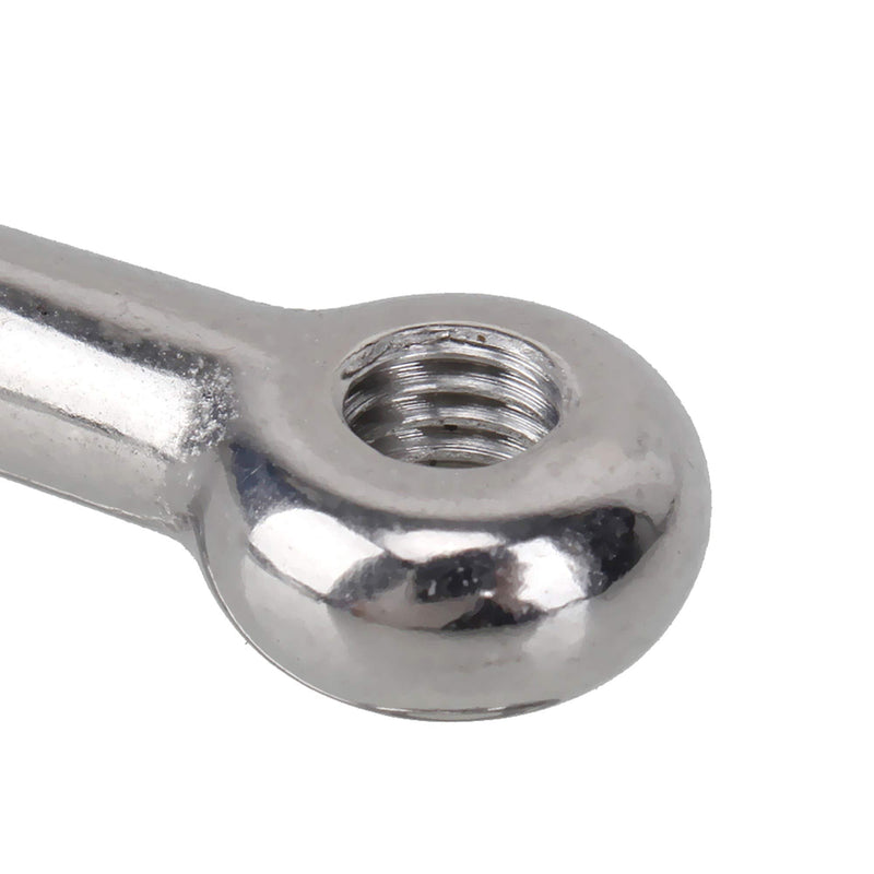 CNBTR D Ring Shackle Hardware Rigging European Style Chain with 22mm Pin Use With Tow Strap M4 304 Silver Stainless Steel Pack of 50