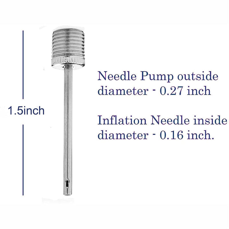 TONUNI Air Pump Needle, Dual-Port Inflation Needles,Pump Needle for Football Basketball Soccer Ball Volleyball Rugby Balls -12PACK