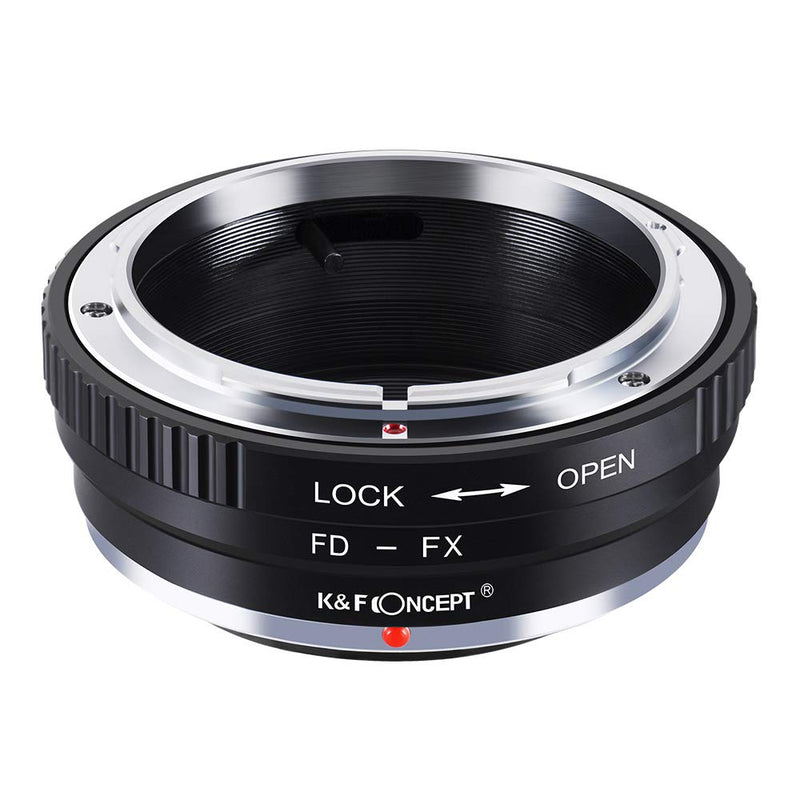 K&F Concept Lens Mount Adapter Canon FD Lens to Fujifilm FX Mount Mirrorless Camera Adapter FD-FX