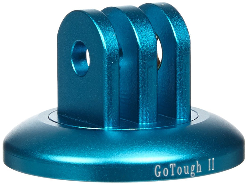 GoTough Blue Tripod Adapter Version 2 – Metal 1/4”-20 Tripod Adapter Compatible with GoPro HERO3, HERO3+, HERO4, HERO5, HERO6, HERO7 2-Prong Mounting System - by Fotodiox Pro