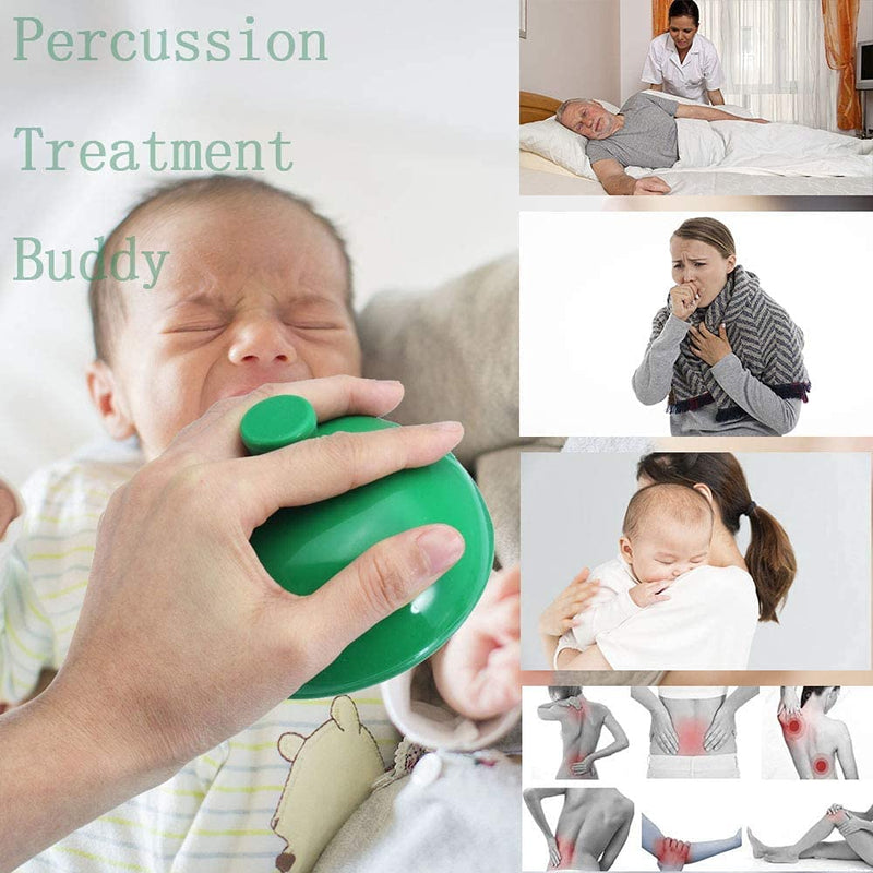 Fanwer Palm Chest Percussion Cup (Small) - Chest Physical Therapy Cup, Break up Mucus, Phlegm Remover, Percussion Treatment for Expectoration Problem and Long-Term Bed Rest Basic Nursing Work 3.1*3.1*2.1