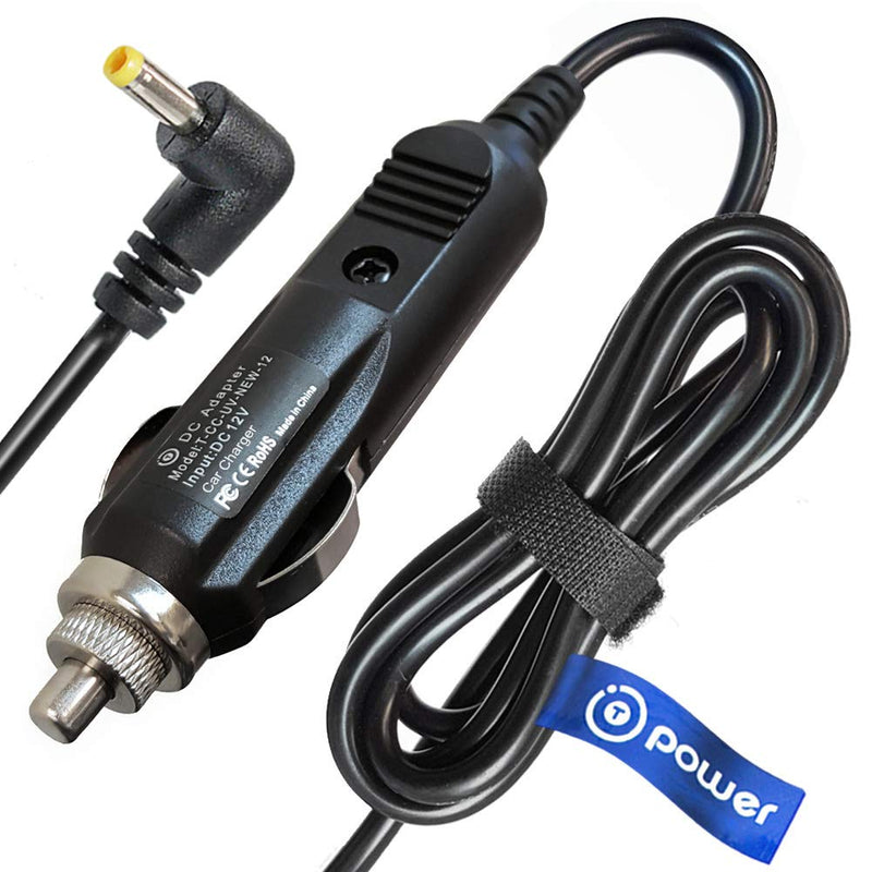 12v T POWER Car Charger Compatible with DBPOWER, First Data FD-400 LG Electronics DPAC1 Go Video, Dynex,GPX, Initial,Insignia DVD Player, JBL Flip Wireless Speaker Auto Car Boat Power Supply Cord