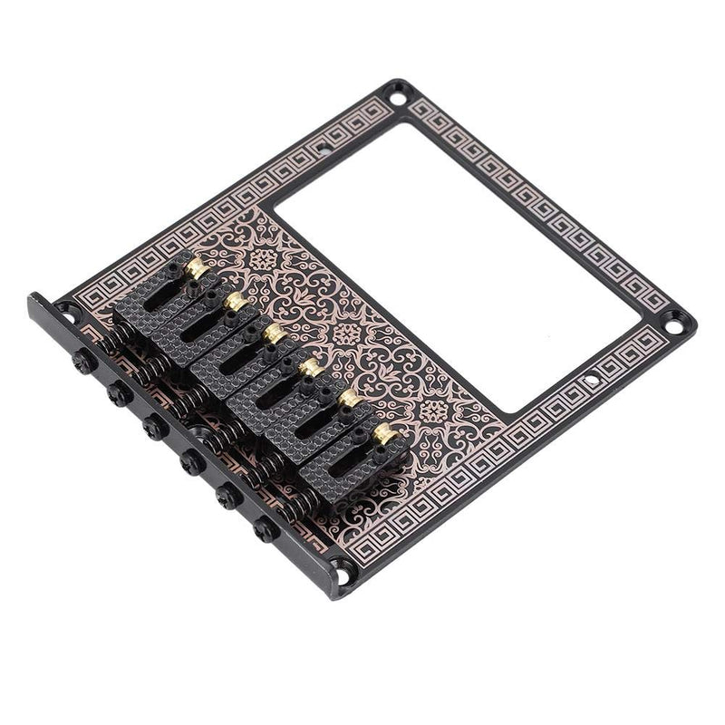 [AUSTRALIA] - Guitar Bridge, Durable Saddle Guitar Bridge Humbucker Pickup Slot for TL Telecaster Electric Guitars.(Black Kaleidoscope) Black Kaleidoscope 