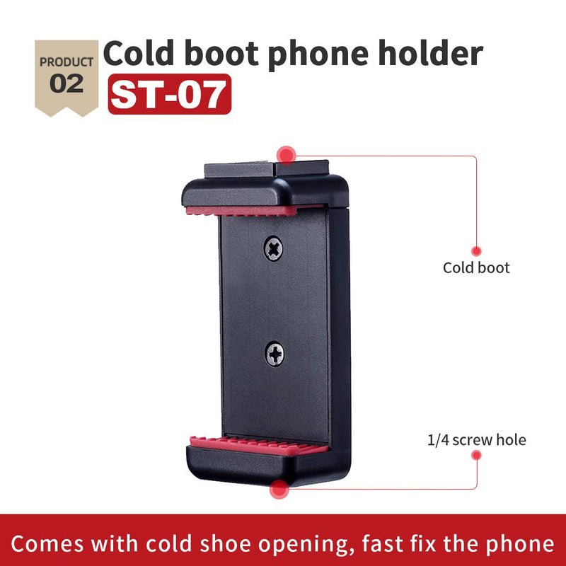 ULANZI Smartphone Video Kits for iPhone with Tripod Phone Tripod Mount Cold Shoe Compatible with iPhone 11 Pro Max/XS Max/8 Plus/Samsung YouTube Vlog