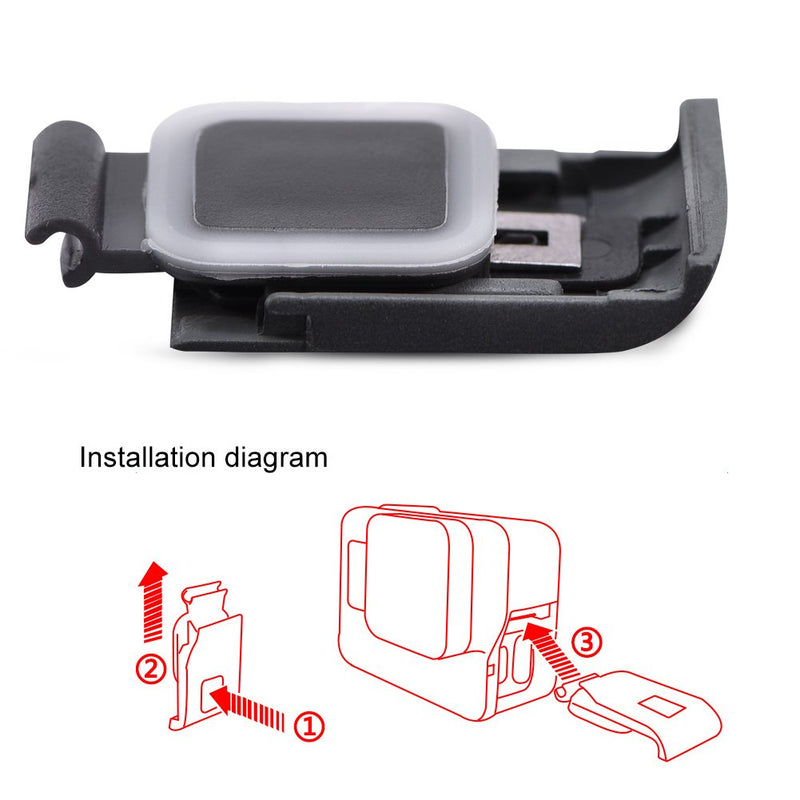 USB Port Side Door Case Cover Replacement for Gopro Hero 5 Camera Repair Part Accessories