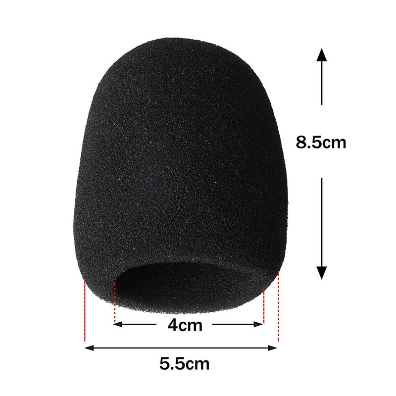 5 Pack Microphone Mic Covers Foam, Multicolor Handheld Microphone Windscreen Mic Cover Microphone Foam Windshield for SM58, E835 Other Large Microphones