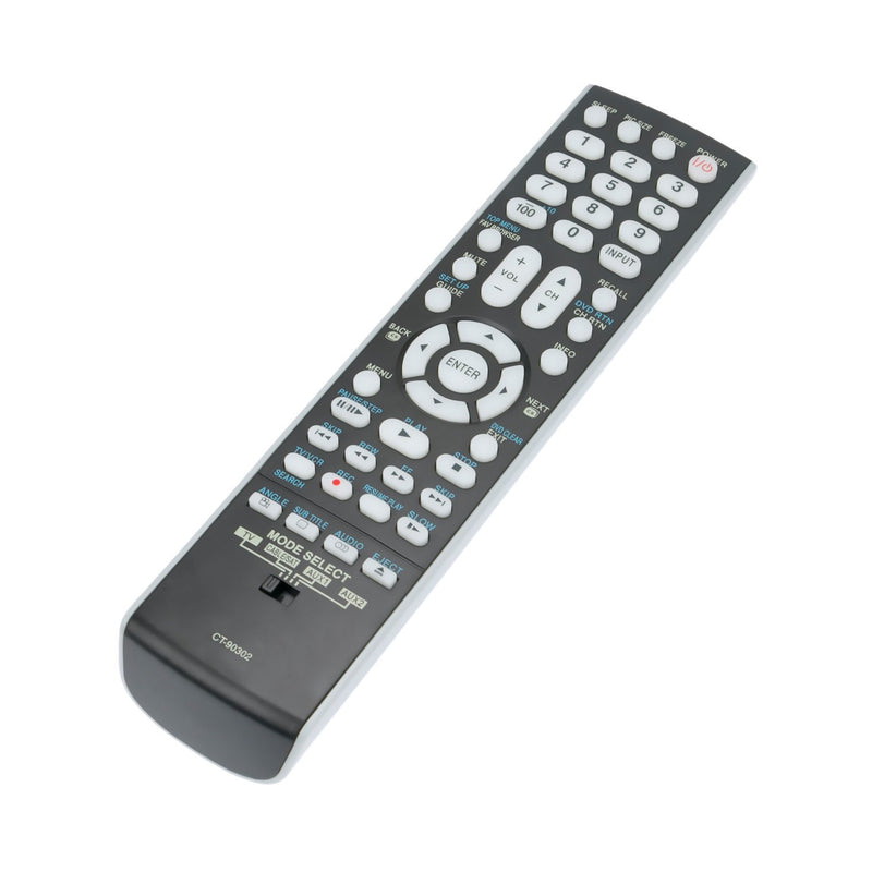 New CT-90302 Replace Remote Control CT90302 fit for Toshiba TV 22AV500 22AV500U 37CV510U 40G300U3 32RV530U 40" LCD 42RV530 42RV530U 55G300 55G300U LCD LED Television Replacement IR Controller