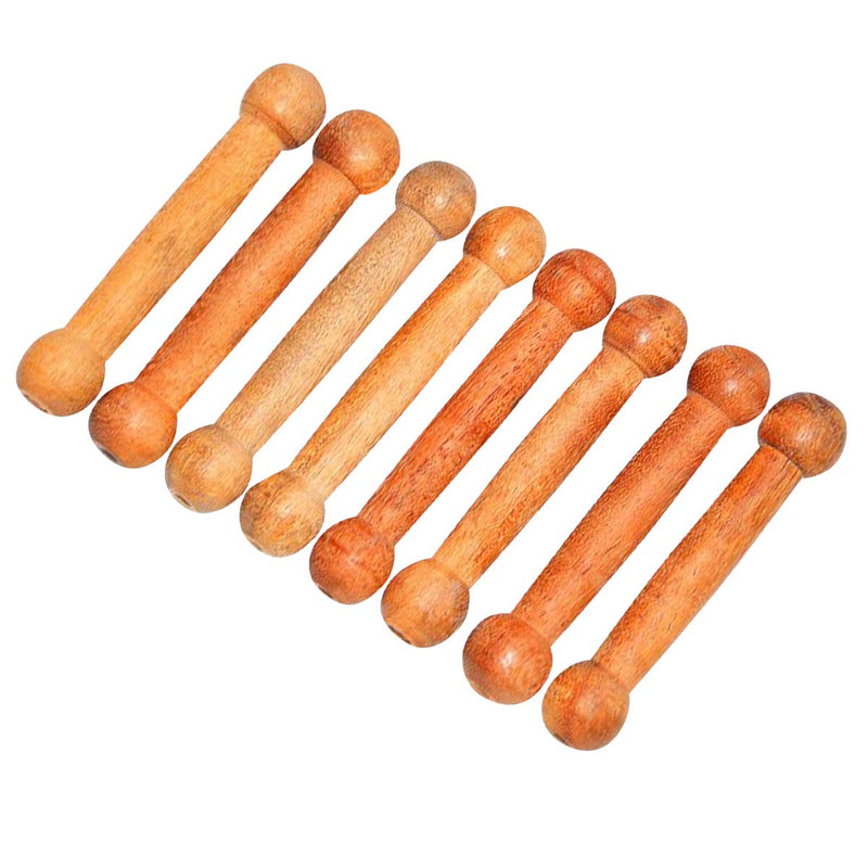 Satnam Wooden Tabla Tuning Blocks (Gattas) Sticks - Set of 8 Tuning Blocks