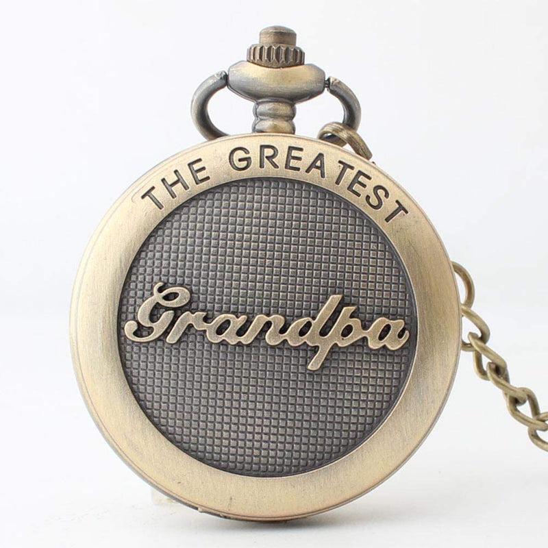 to My Grandpa Engraved Pocket Watch for Grandpa Father's Day Christmas, Valentines Day, Birthday