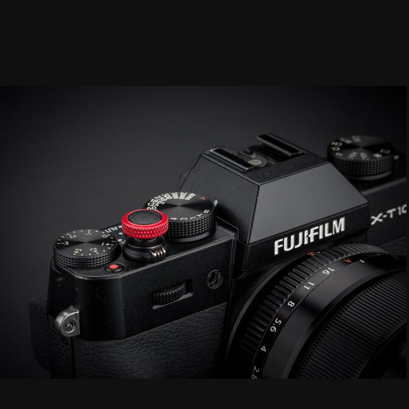 Camera Soft Release Button JJC Shutter Button for Fuji Fujifilm X-E4 X-T4 X-T3 X-T2 X-T30 X-T20 X-T10 X-PRO3 X-PRO2 X-PRO1 X100V X100F X100T X100S X-E3 for Sony RX10 IV III RX1RII RX1R RX1 Red & Black