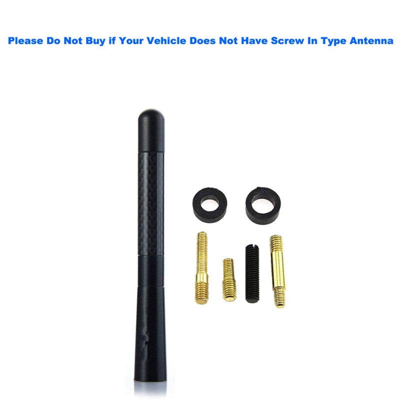 [AUSTRALIA] - SaferCCTV Car Antenna, 4.7-Inch Carbon Fiber Mazdaspeed Sports Short Antenna Compatible with Mazda 2 3 5 6 Cx-7 Cx-9 Rx-8 MX-5 Miata Most of Model 