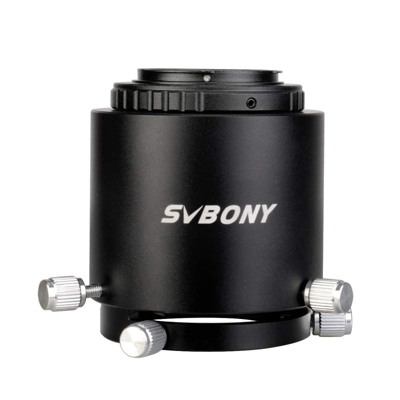 SVBONY Spotting Scope Camera Adapter Full Metal Extensionable Camera Adapter Two Tube Construction with T Ring Adapter for Nikon Fits SV46 and External Diameter 49mm to 58mm
