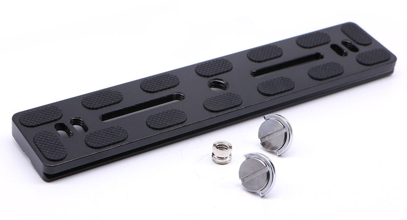 [AUSTRALIA] - HITHUT PU-200 200mm Universal Lengthened Quick Release Plate Slide Rail with D-Ring Screw for Tripod Ball Head DSLR Camera, Arca-Swiss Compatible 