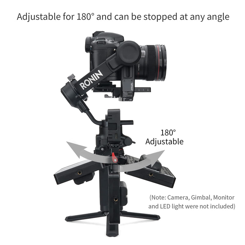 ANDYCINE Monitor Mount Rotation Adjust Extension Plate arm for DJI Roin-S/SC/RS2/RSC2,for Zhiyun Crane 3S/3/2S/2,Webill S/Lab