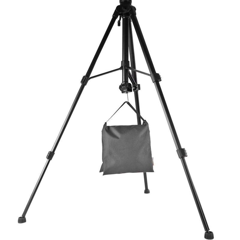 ESINGMILL Saddlebag Sand Bags for Photography Video Equipment, 2 Pack Super Heavy Duty Empty Sandbag Weight Bags for Photo Video Studio Stand, Light Stand Tripod and Jib Arm Mini Camera Crane Gray