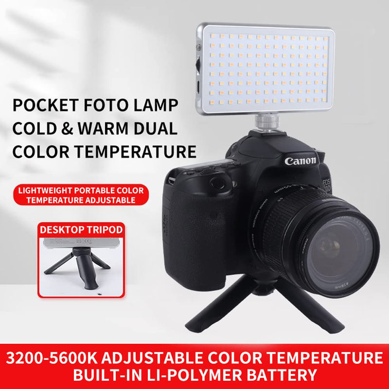 [AUSTRALIA] - Teyeleec TA112 LED Video Conference Lighting w/ Desk Tripod Remote Working Zoom Call Self Broadcasting Live Streaming for Tiktok Laptop Adjustable Brightness 3200K-5600K Color Temperature Alloy Shell 