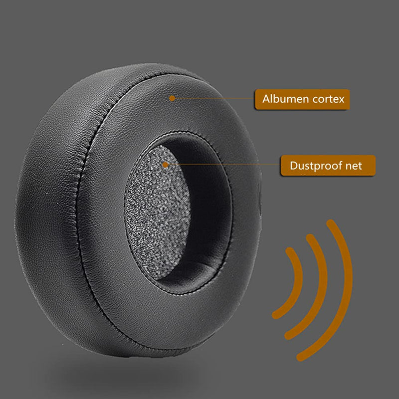 [AUSTRALIA] - Pro Replacement Earpads Memoery Foam Ear Cushion Covers Compatible with Monster Beats by Dr.Dre PRO/Detox Headphones (Black) Black 