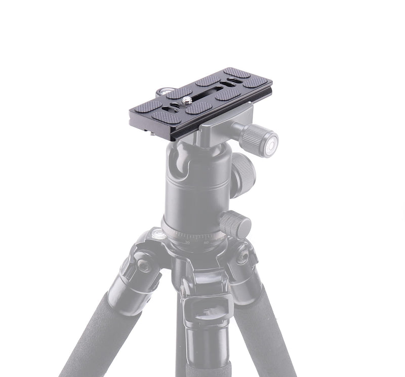 Fotga PU100 Aluminum Quick Release Plate with 1/4" Screw Mount for Camera Tripod Ball Head,Compatible with Benro Arca Swiss Style PU100(100mm)