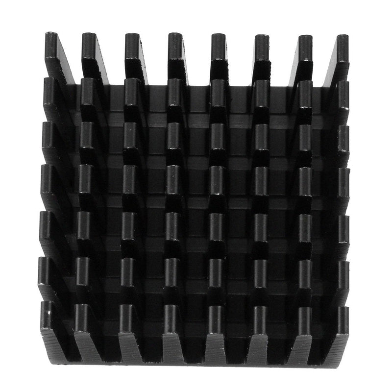 uxcell Aluminum Heatsink Cooler Circuit Board Cooling Fin Black 28mmx28mmx20mm 10Pcs for Led Semiconductor Integrated Circuit Device
