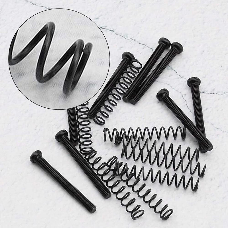 10 Pcs Pickup Screws and Springs Pickups Adjust Height Screw Guitar Humbucker Screws for Electric Guitar