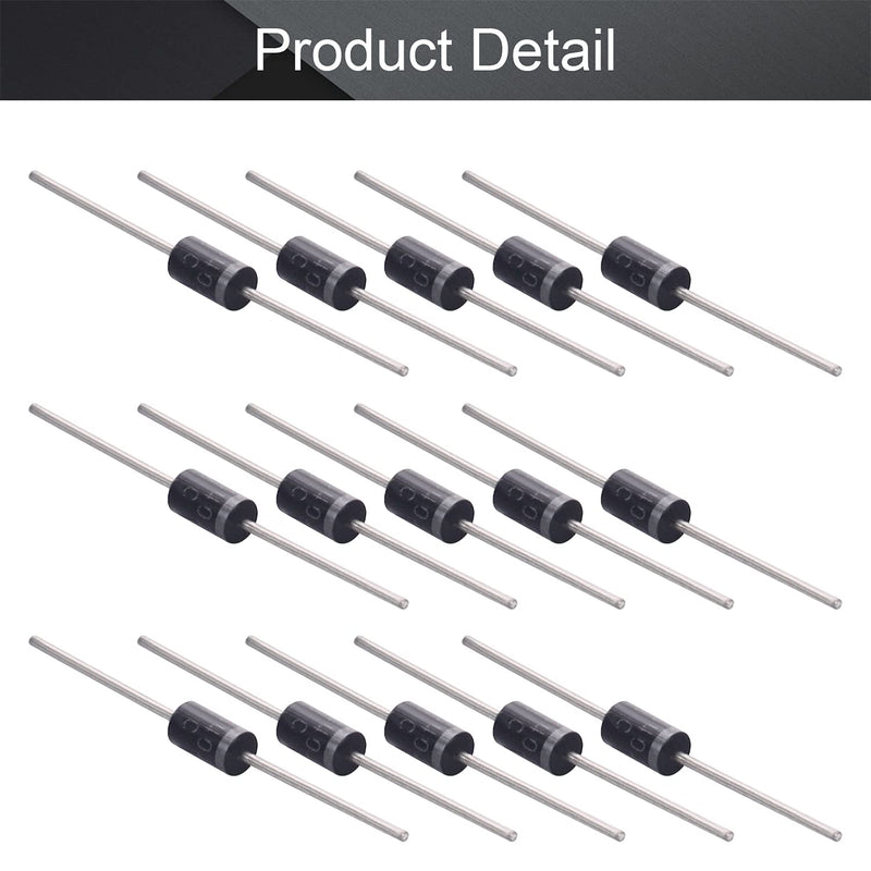 Fielect 30Pcs Schottky Rectifier Diode 3A 200V Axial Electronic Schottky Diodes for 1N5402 1N5402 ; 30pcs