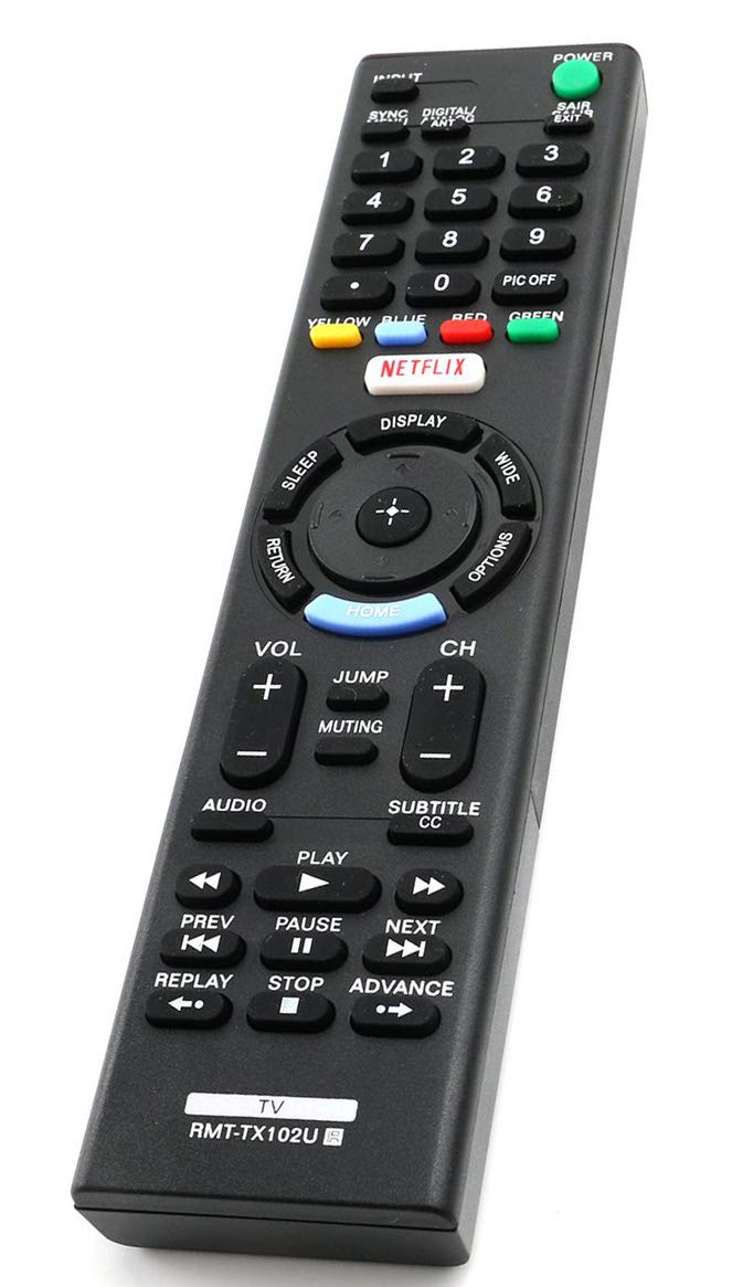 RMT-TX102U Remote Control Replaced for Sony TV KDL-32R500C KDL-40R510C KDL-40R530C KDL-40R550C KDL-48R510C KDL-48R530C KDL-48R550C 149298011 KDL40R550C