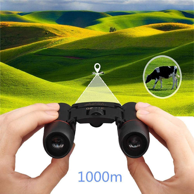 [AUSTRALIA] - 30x60 Binoculars for Adults Compact, Mini Binoculars for Adults Kids Bird Watching Hiking Wildlife Hunting Portable Pocket Size Fogproof Waterproof Binoculars Telescope for Travelling 