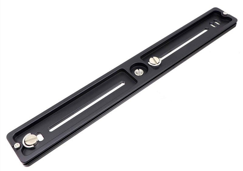HITHUT PU-300 300mm Universal Lengthened Quick Release Plate Slide Rail with D-Ring Screw for Tripod Ball Head DSLR Camera, Arca-Swiss Compatible