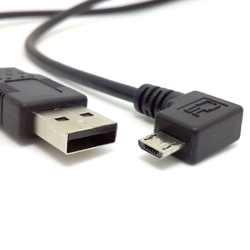 HDMIHOME Right Angled 90 Degree Micro USB Male to USB Male Data Cable 1m for i9500 N7100