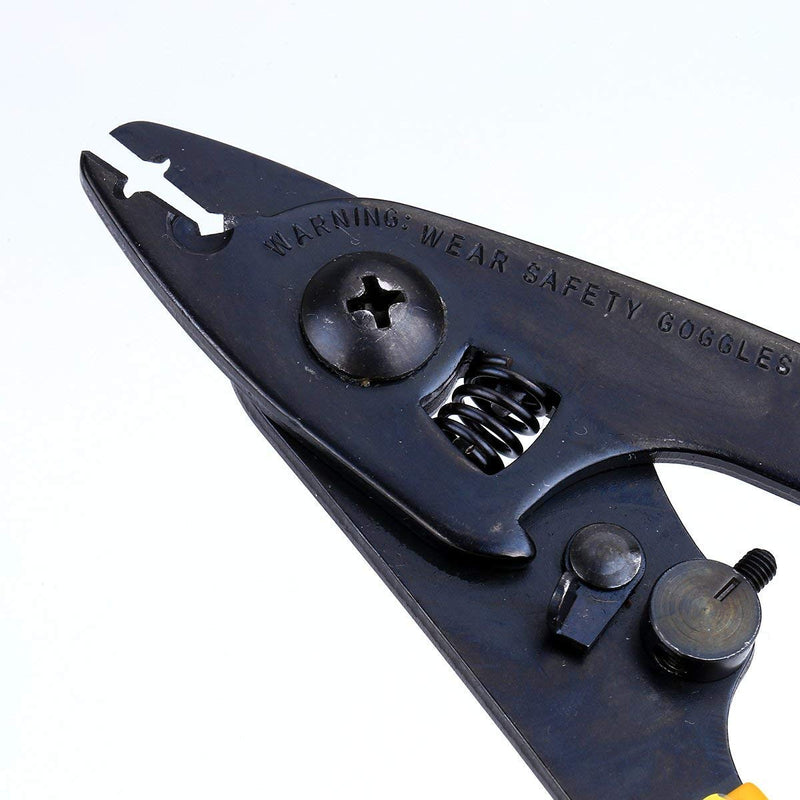 FTTH Fiber Optic Drop Cable Fiber Stripper CFS-2 Double Port Hole Optical Fiber Coating Plier With Stripping Guide Bar