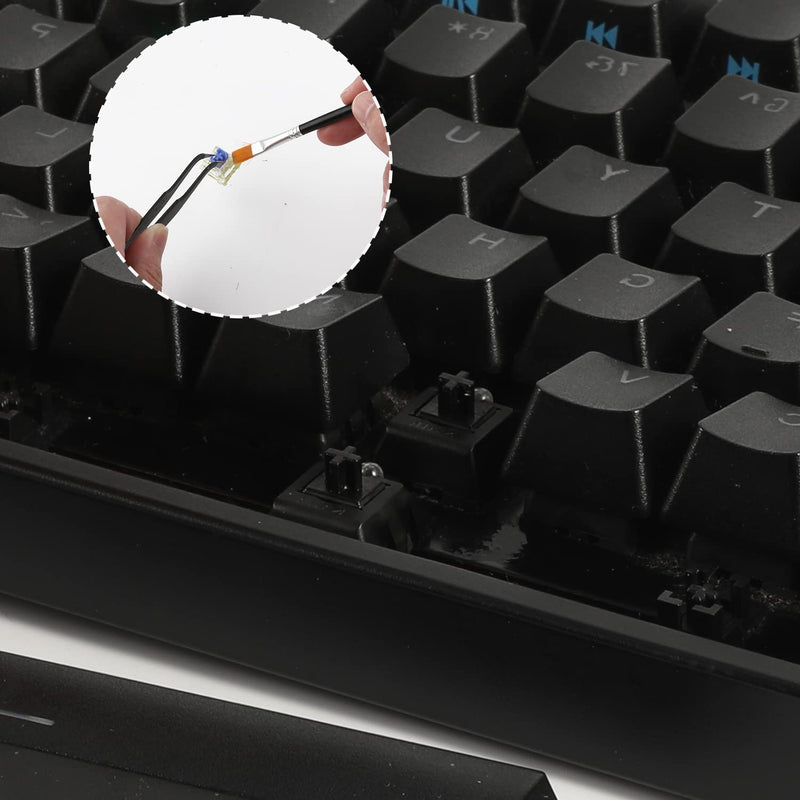 HEGAPOJA Mechanical Keyboard Cleaning and Maintenance Tool Kit - 7-Piece Set with keycap Remover and 5g Keyboard Grease