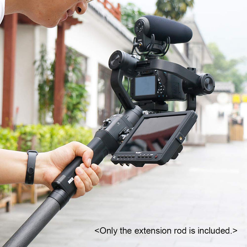 Zhiyun Extension Pole Professional Stabilizer Extension Pole Stick Rod Monopod Carbon Fiber with 1/4 Inch Screw 35cm Long Compatible with DJI Ronin-S Zhiyun Crane 2/3 Feiyu AK4000/ AK2000 Moza Air 2