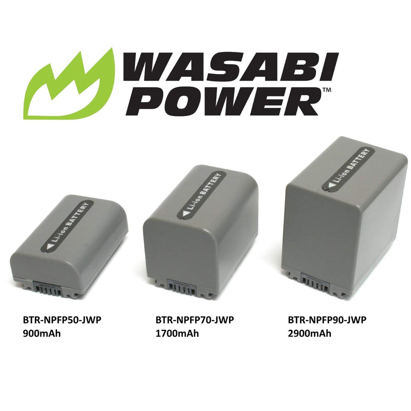 Wasabi Power Battery for Sony NP-FP50, NP-FP30 (900mAh)