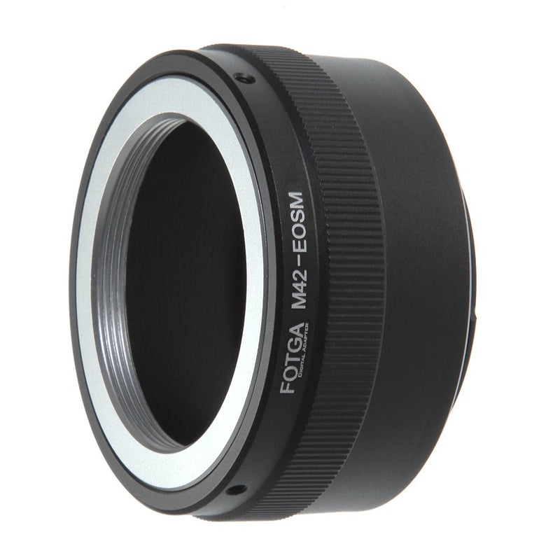 FocusFoto FOTGA Adapter Ring for M42 42mm Screw Mount Lens to Canon EOS EF-M Mount Mirrorless Camera Body M1 M2 M3 M5 M6 M10 M50 M100