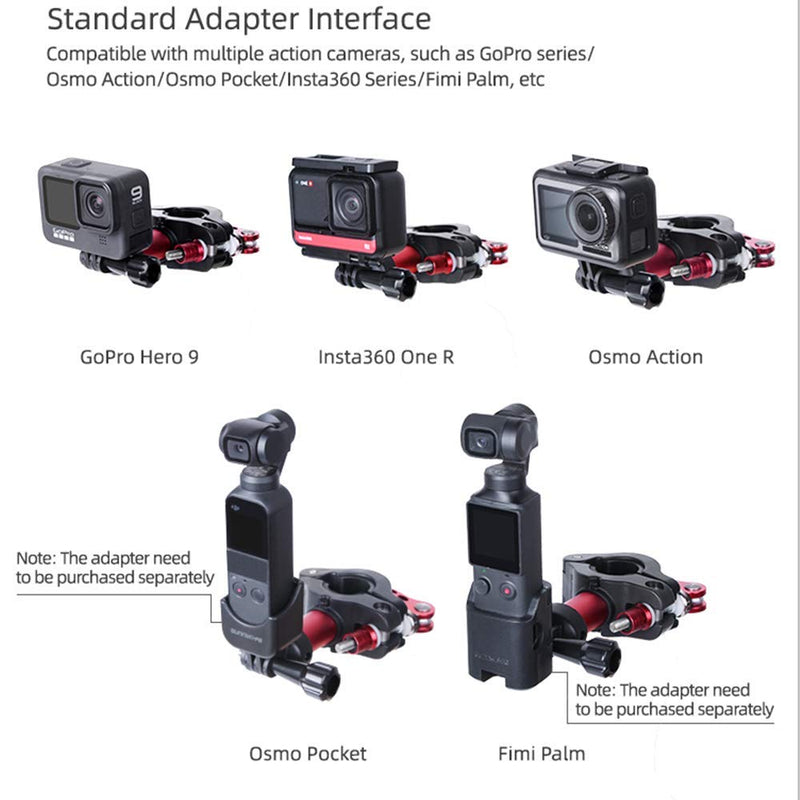 [AUSTRALIA] - Sports Camera Holder Bicycle Seat Post Clamp Holder Bike Handlebar Mount Compatible with Osmo Action Osmo Pocket Insta 360 Go pro FIMI Palm Bike seatpost clamp Camera Holder 