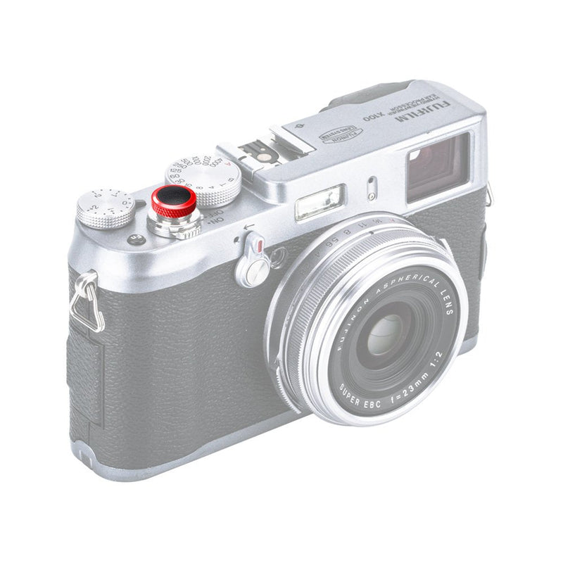 Camera Soft Release Button JJC Shutter Button for Fuji Fujifilm X-E4 X-T4 X-T3 X-T2 X-T30 X-T20 X-T10 X-PRO3 X-PRO2 X-PRO1 X100V X100F X100T X100S X-E3 for Sony RX10 IV III RX1RII RX1R RX1 Red & Black