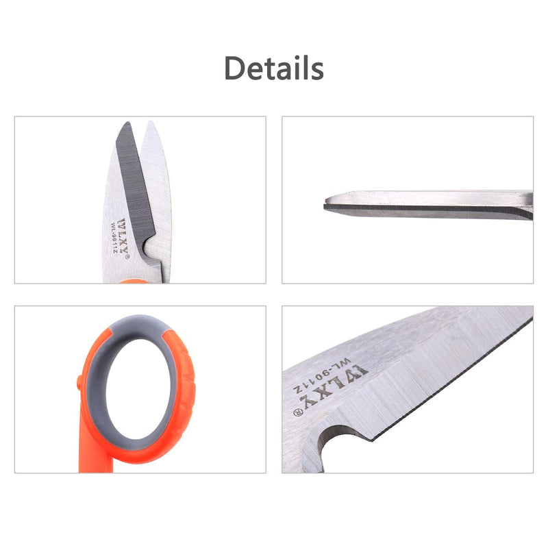 FTTH Fiber Optic Drop Cable Fiber Stripper CFS-2 Double Port Hole Optical Fiber Coating Fiber Kevlar Scissors with stripping guide bar