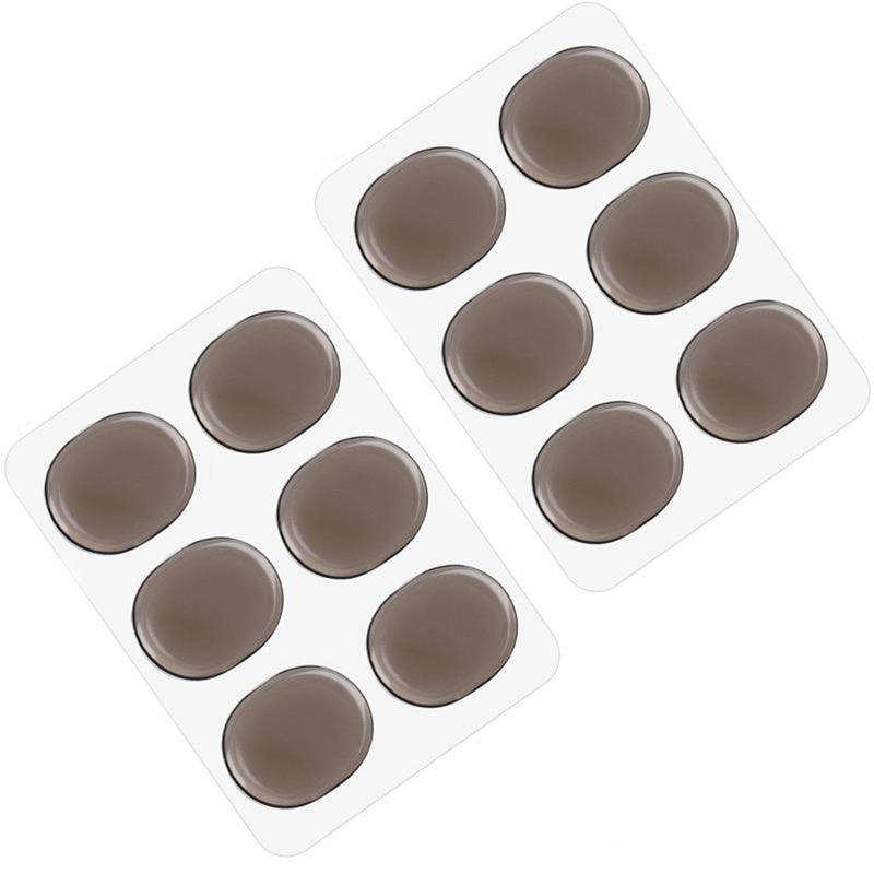 Drum Damper Gel Pads Transparent Grey Silicone Drums Silencer for Snare Drum Kit Set of 12