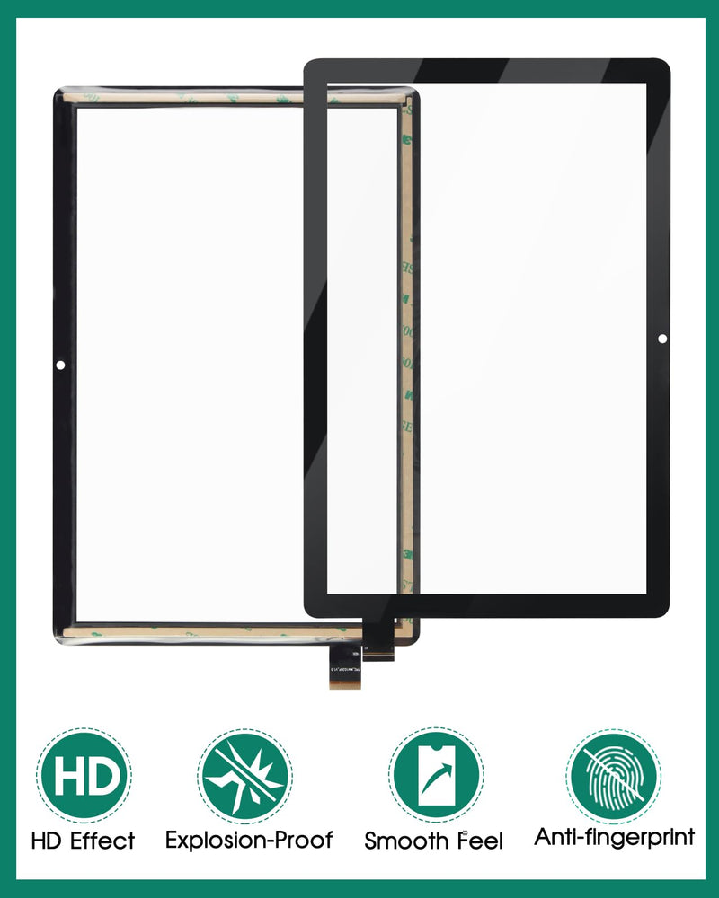for ONN 100092980 Screen Replacement 10.1" for ONN 100092980 Touch Screen Replacement for ONN 100092980 Digitizer Repair Parts Black (Without LCD Display)
