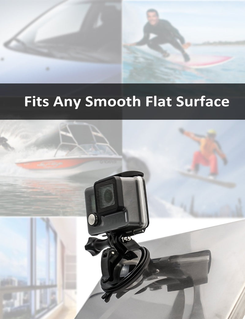 Kolasels 1/4 Thread Car Windshield Camera Mount for Apply GoPro Hero 9/8/7/6/5/4/3+/3/2/1