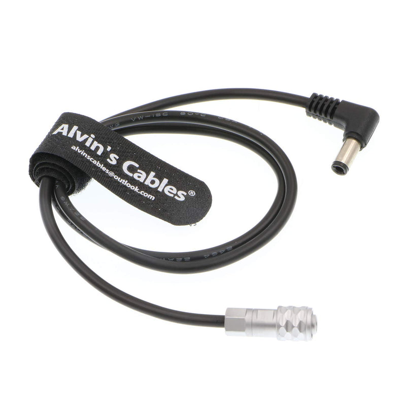 Alvin's Cables BMPCC4K Power Cable for BMPCC 4K Blackmagic Pocket Cinema Camera 4k Right Angle DC 60cm