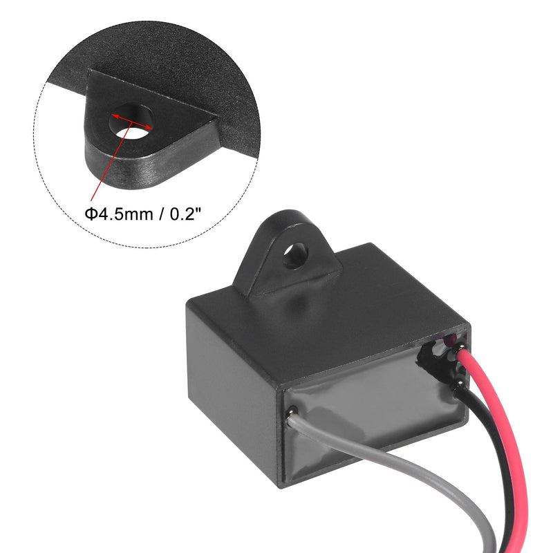 uxcell Ceiling Fan Capacitor CBB61 1.5/2.5uF 350V AC 3 Wires Metallized Polypropylene Film Capacitor 38x31x21mm for Electric Fan Pump Motor Generator 3Pcs