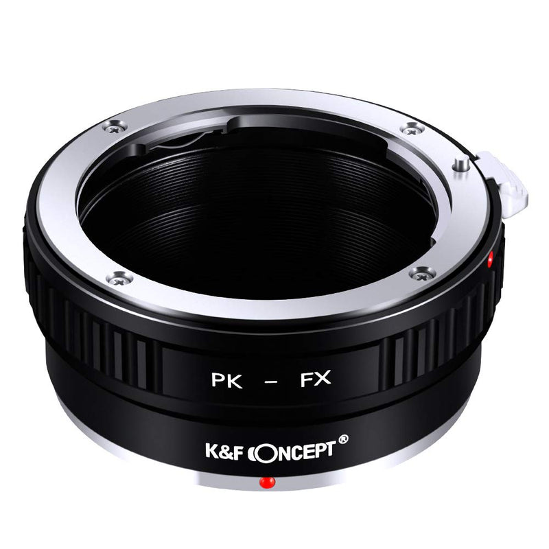 K&F Concept Lens Mount Adapter Pentax PK Lens to Fuji FX Mount Camera Adapter Fits X-Pro1 X-E1 X-M1