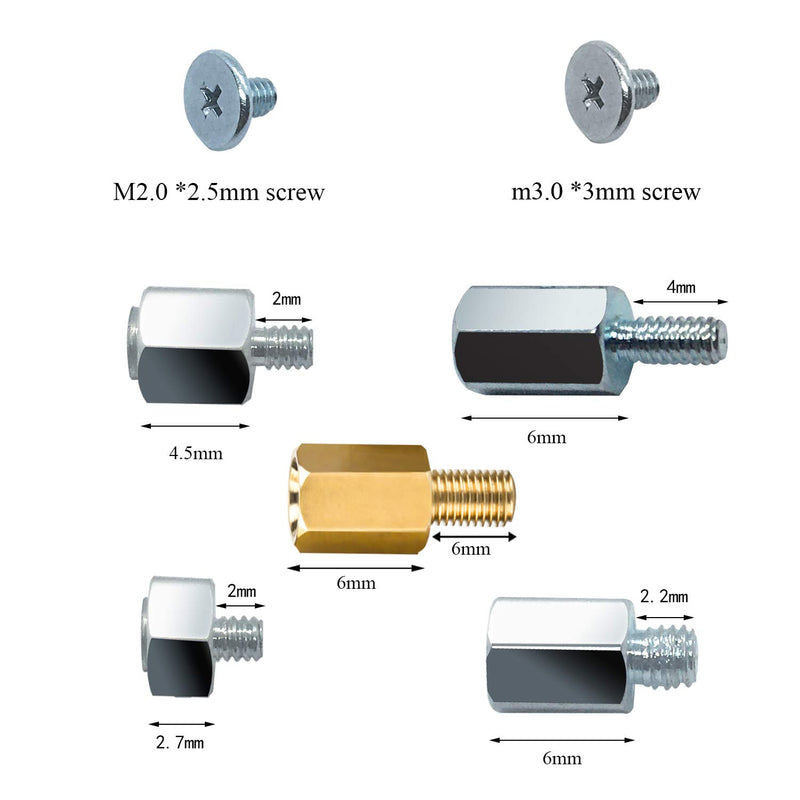 PCIe NVMe M.2 SSD Mounting Screws Kit for Asus Gigabyte ASRock Msi Motherboards, 30pcs